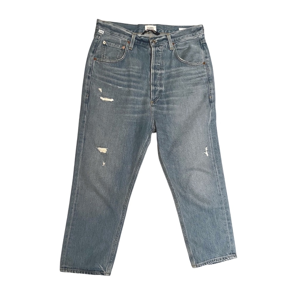 Citizens of Humanity Women's Ponyboy Low Slung Jean Relaxed‎ Distressed- Size 27 - Picture 5 of 14